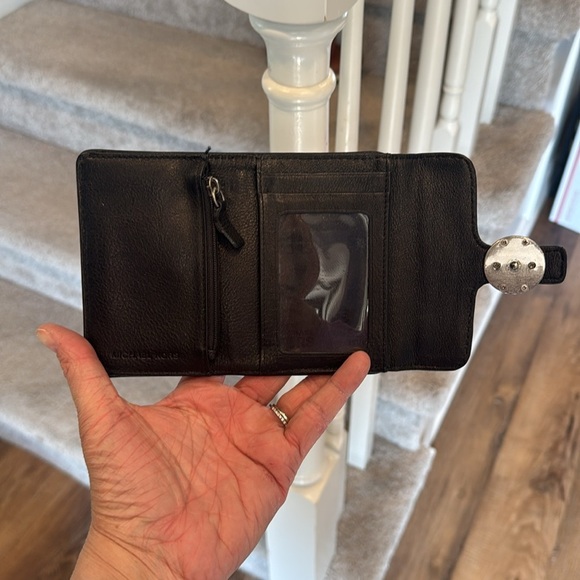 MK wallet Michael Kors, small black wallet with change pouch - Picture 4 of 8